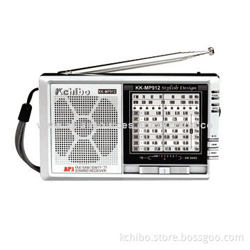MP3 Player with FM Radio, Audio Files on TF Card and U-disk Can be Played AM/FM Radio, DC Jack